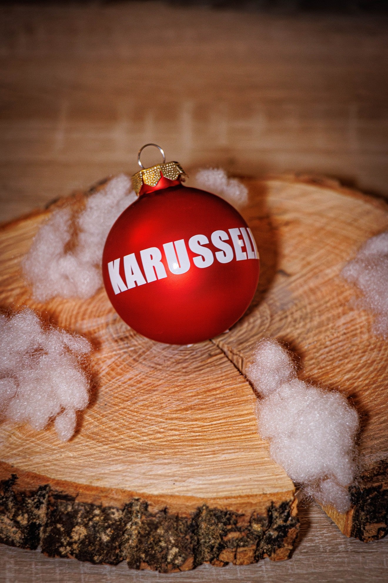 Weihnachtskugel rot | Karussell-Rockband | Limited Edition