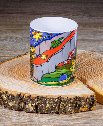 Michael Fischer-Art | Mauerfall-Tasse | Die Mauer muss weg