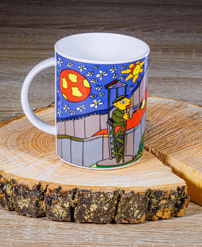 Michael Fischer-Art | Mauerfall-Tasse | Die Mauer muss weg